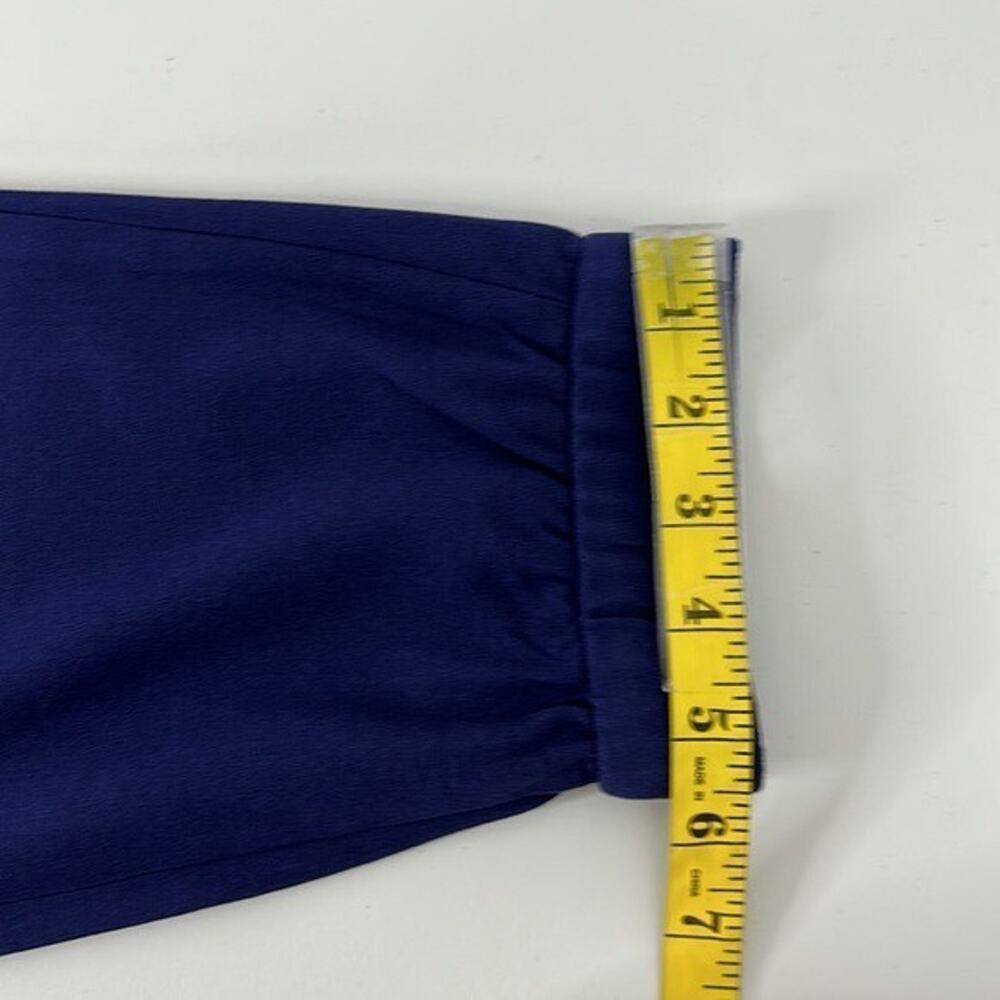 Garnet Hill Pants Womens 12 Blue Cropped Tapered‎ Pull on Elastic Waist jogger - Picture 11 of 12